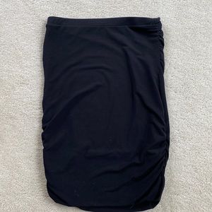 Free press black ruched skirt